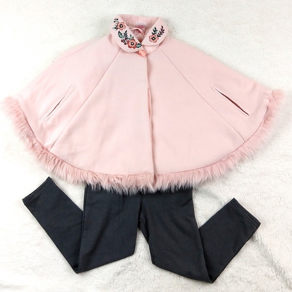 Catherine Malandrino Other - Catherine Malandrino Girl Pink Cape set FLAW